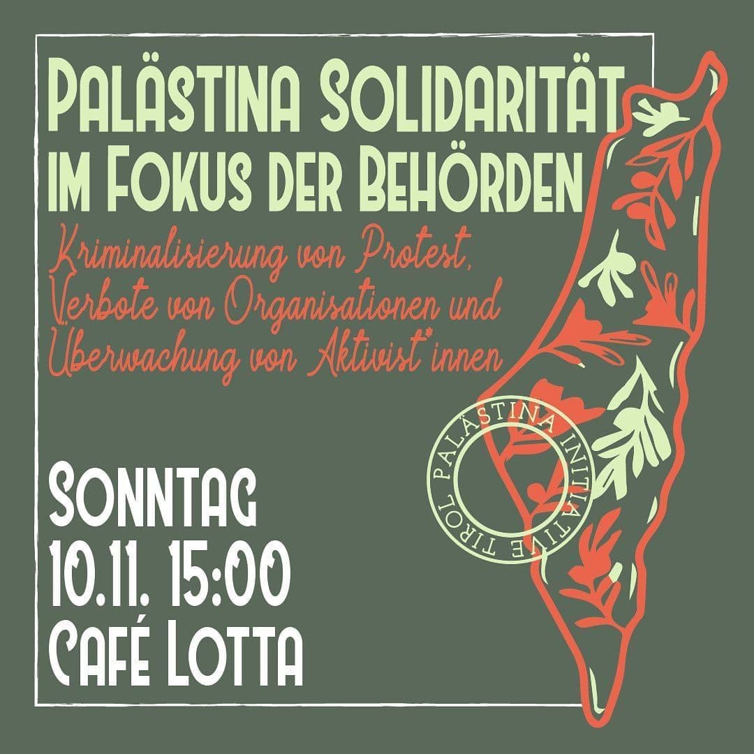 PALÄSTINA SOLIDARITÄT IM FOKUS DER BEHÖRDEN