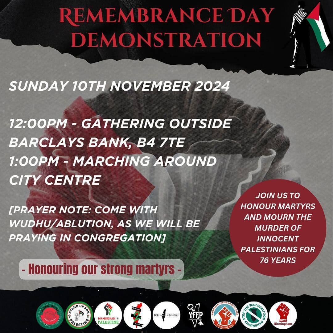 REMEMBRANCE DAY DEMONSTRATION