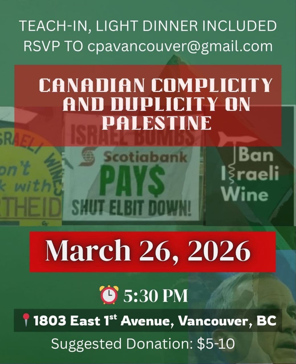 CANADIAN COMPLICITY AND DUPLICITY ON PALESTINE