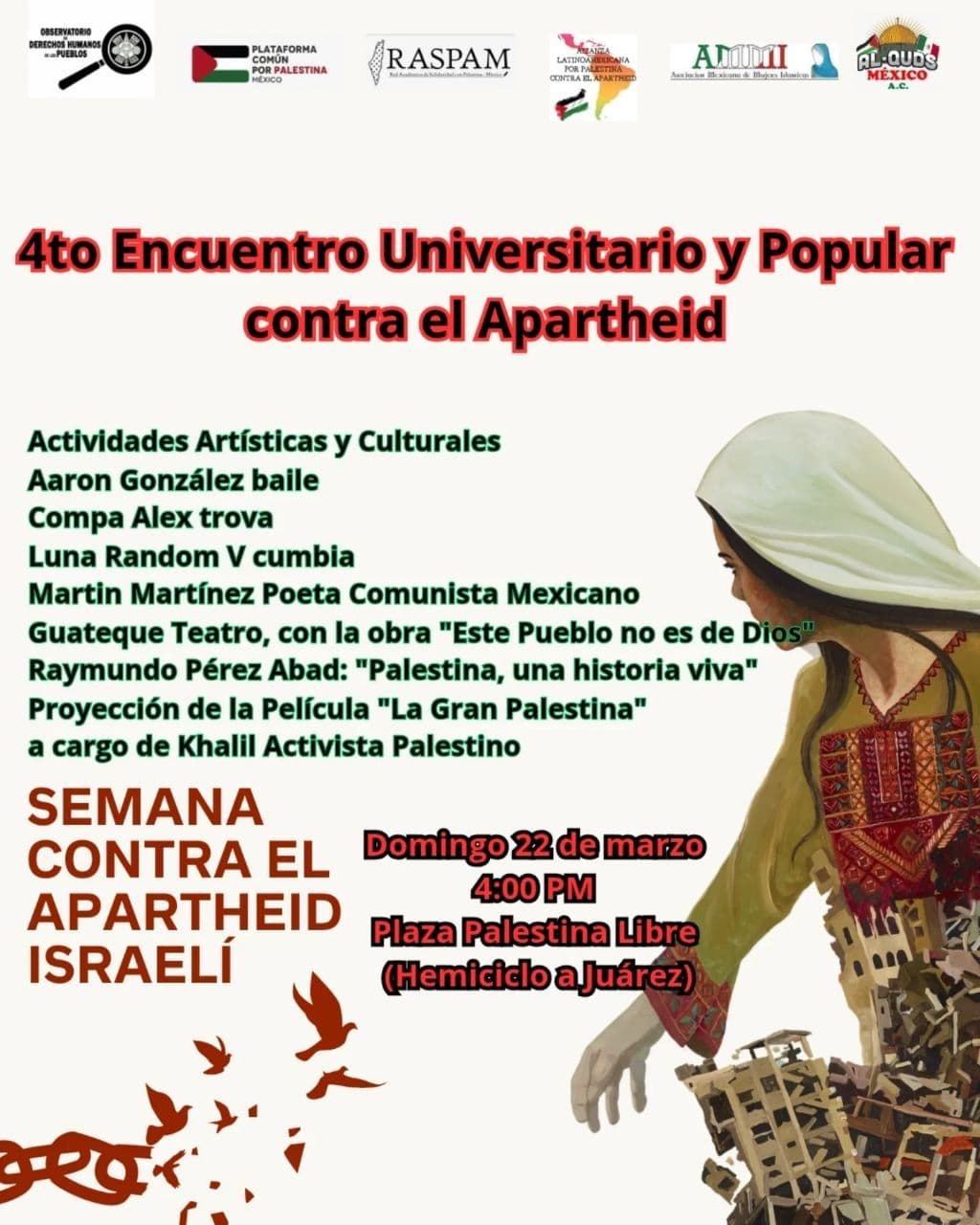 4to Encuentro Universitario y Popular contra el Apartheid