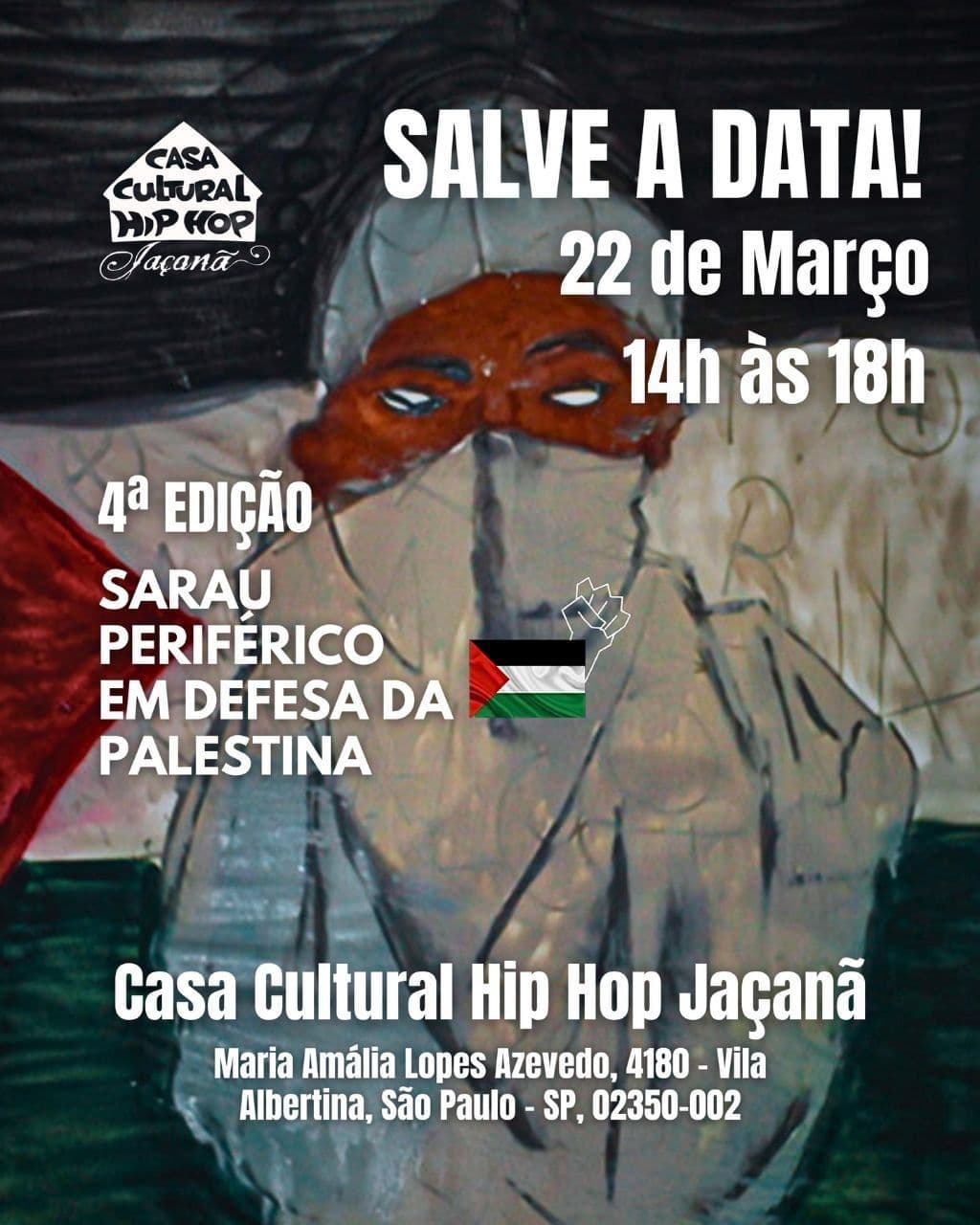 SARAU PERIFERICO EM DEFESA DA PALESTINA