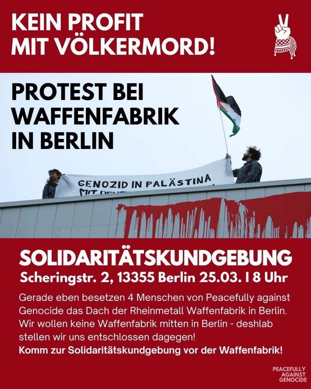 KEIN PROFIT MIT VÖLKERMORD!
