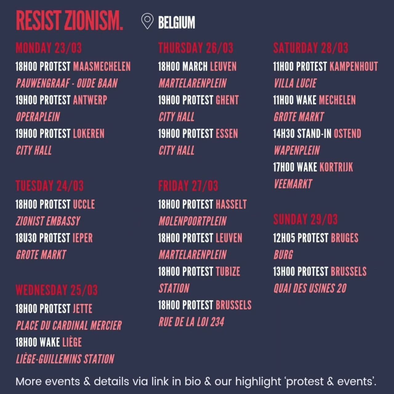 RESIST ZIONISM / Brussels