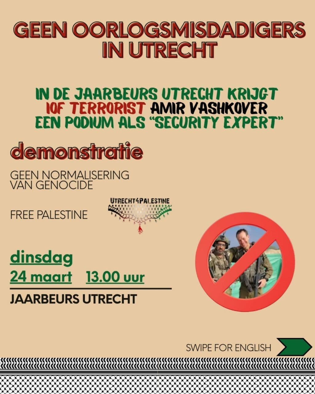 GEEN OORLOGSMISDADIGERS IN UTRECHT