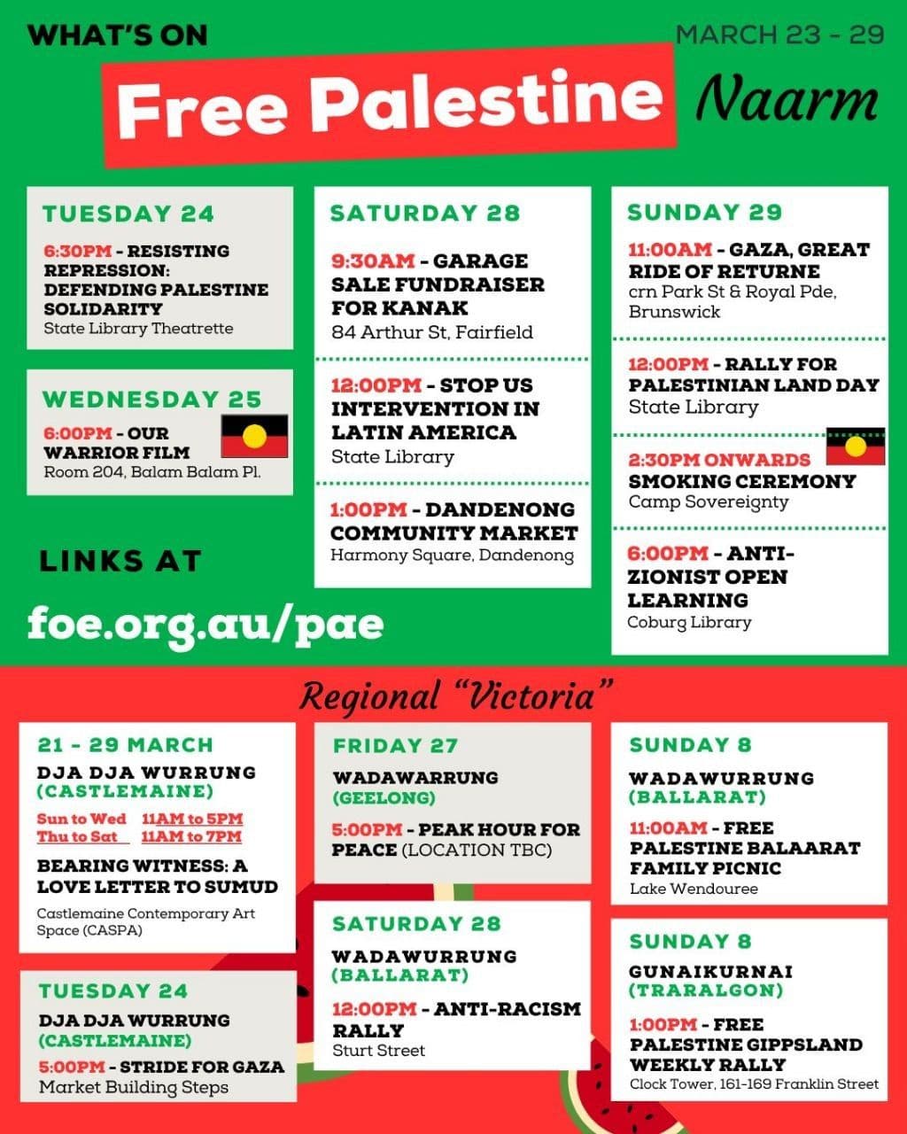 WHAT'S ON Free Palestine / Fairfield