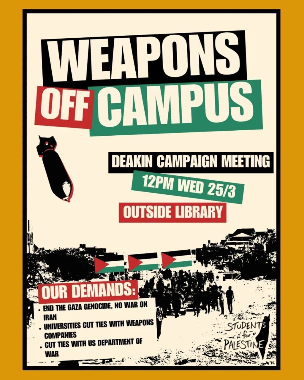 WEAPONS OFF CAMPUS