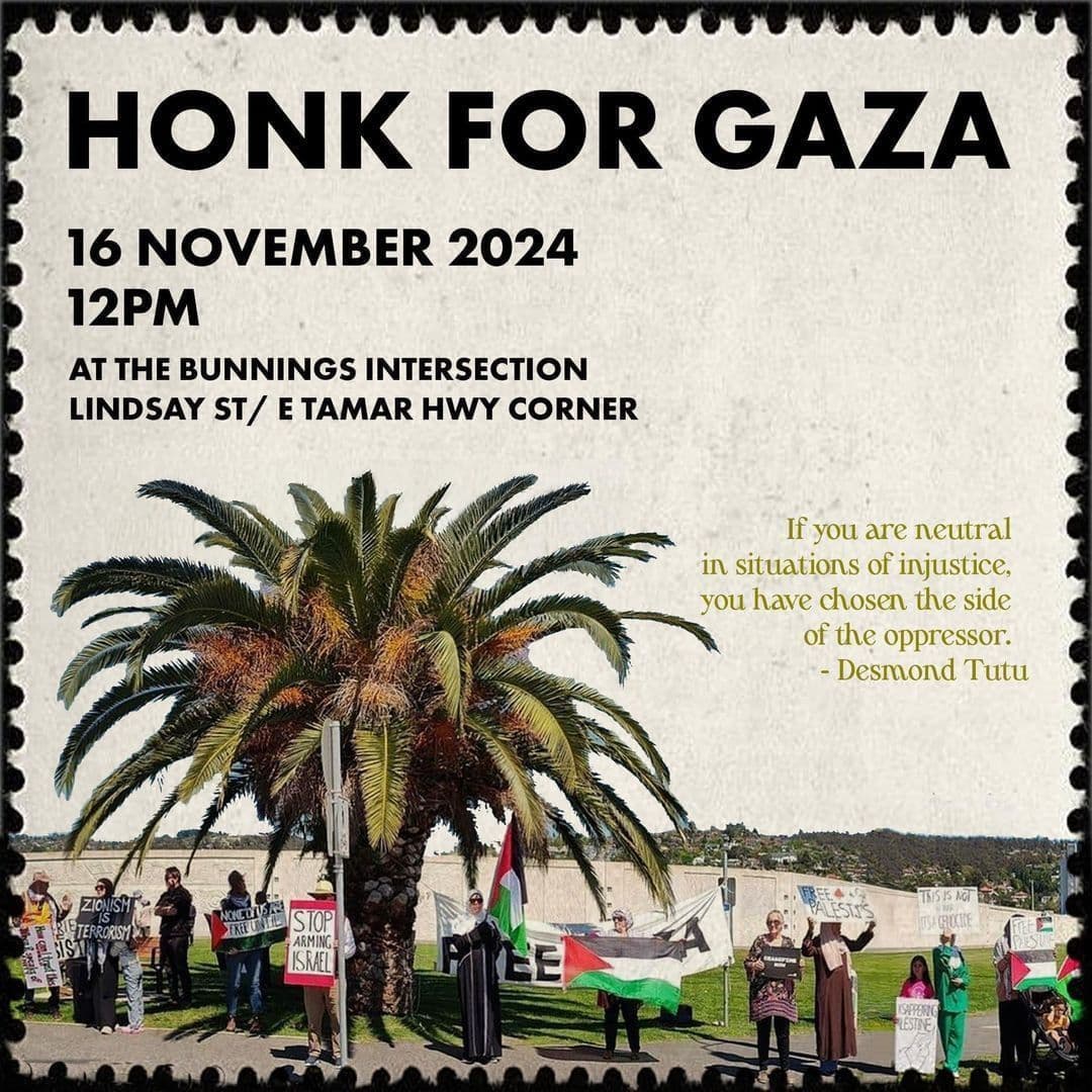 HONK FOR GAZA