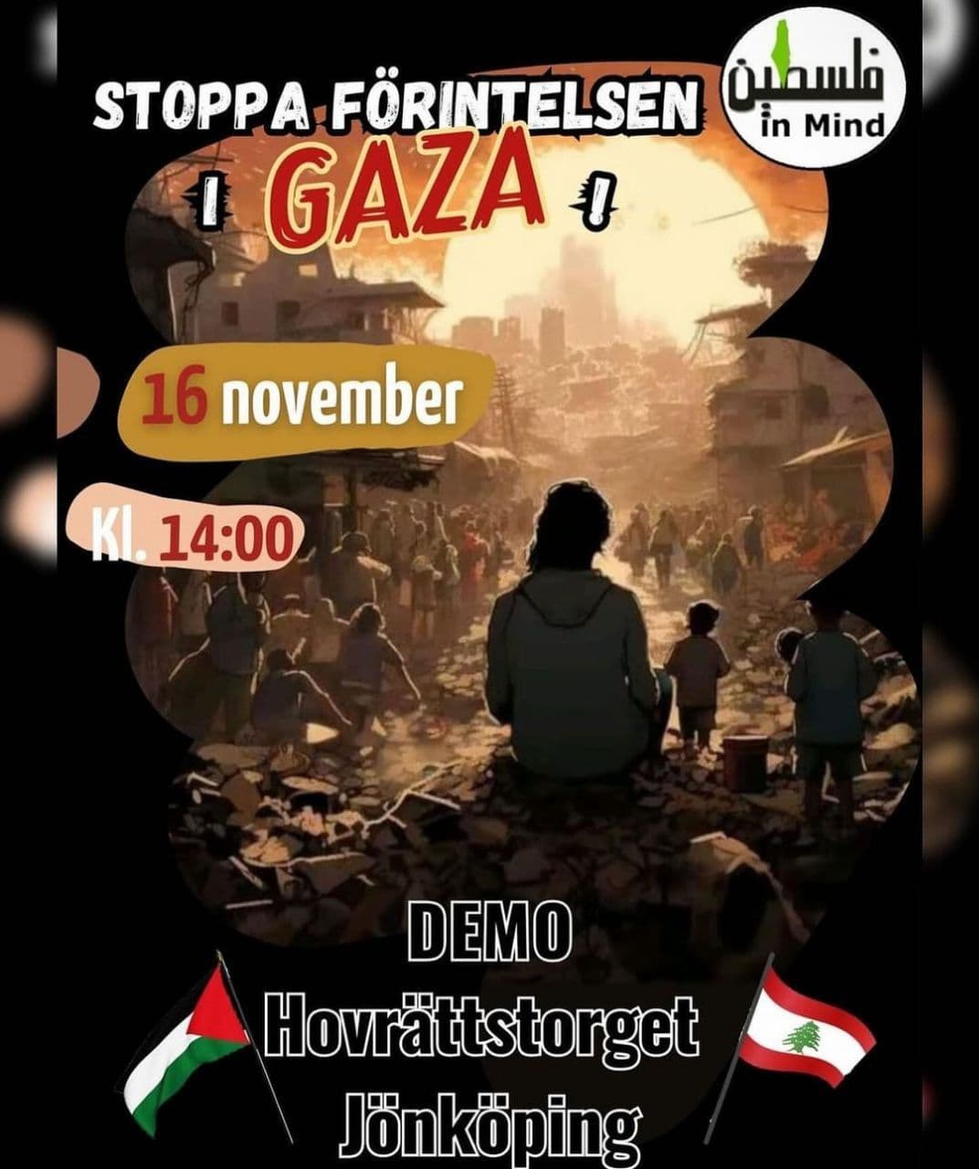STOPPA FÖRINTELSEN GAZA 