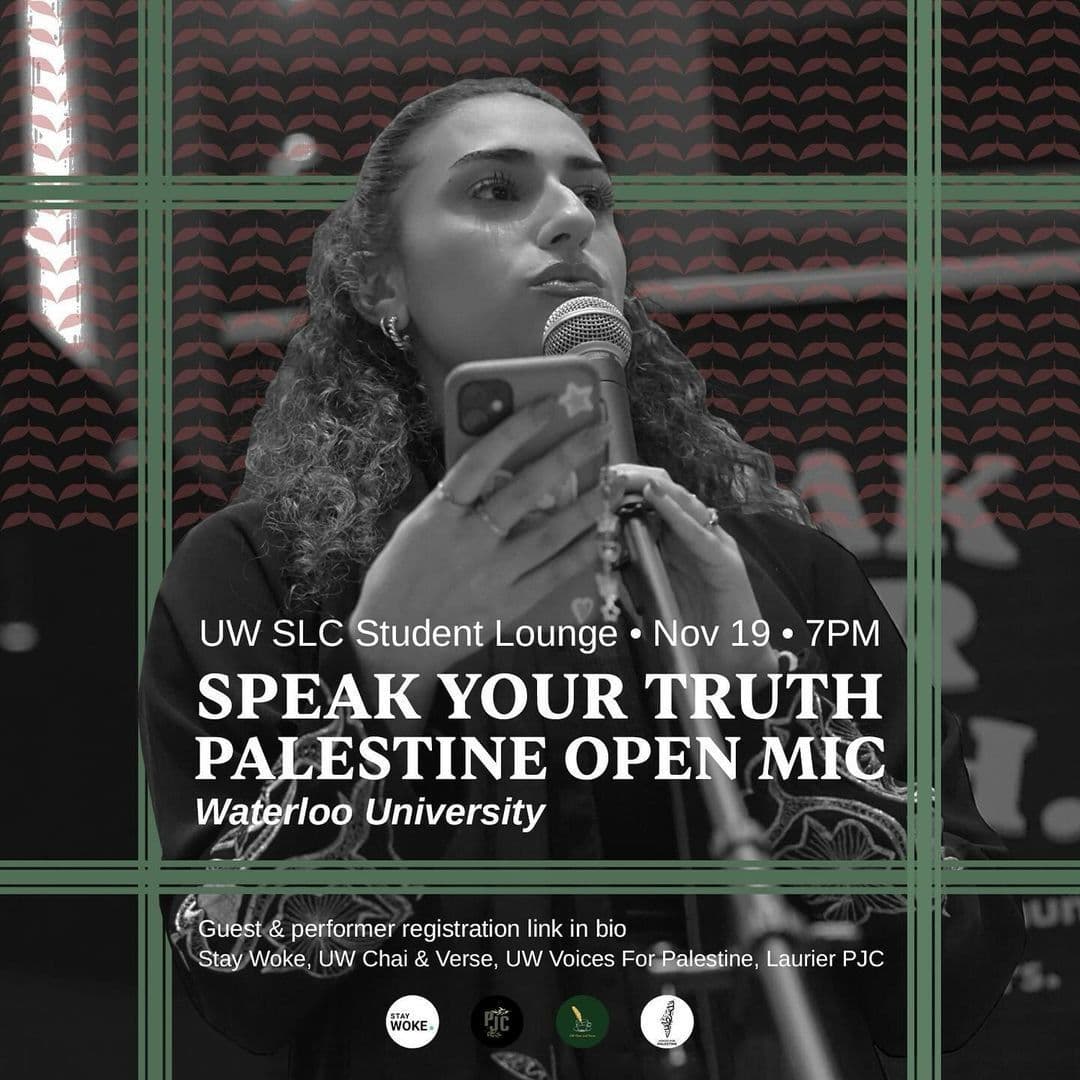 SPEAK YOUR TRUTH PALESTINE OPEN MIC