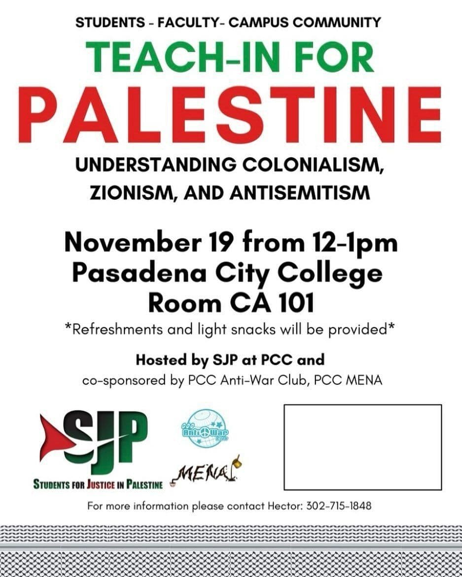 TEACH-IN FOR PALESTINE
