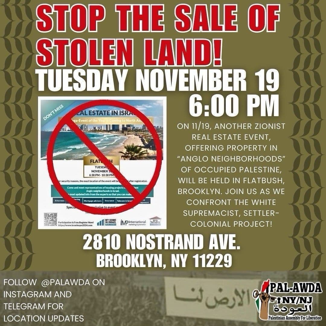 STOP THE SALE OF STOLEN LAND!