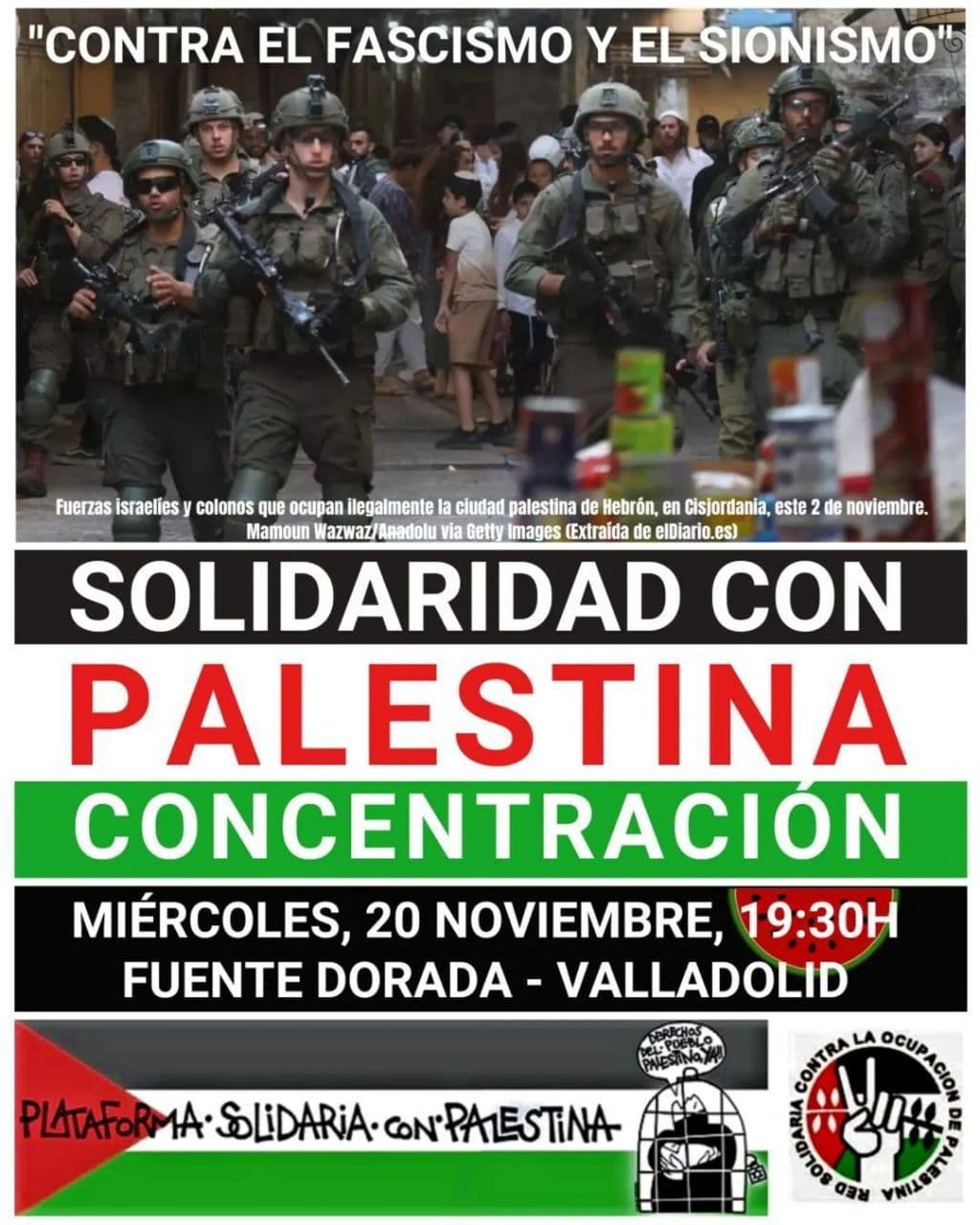 SOLIDARIDAD CON PALESTINA CONCENTRACIÓN