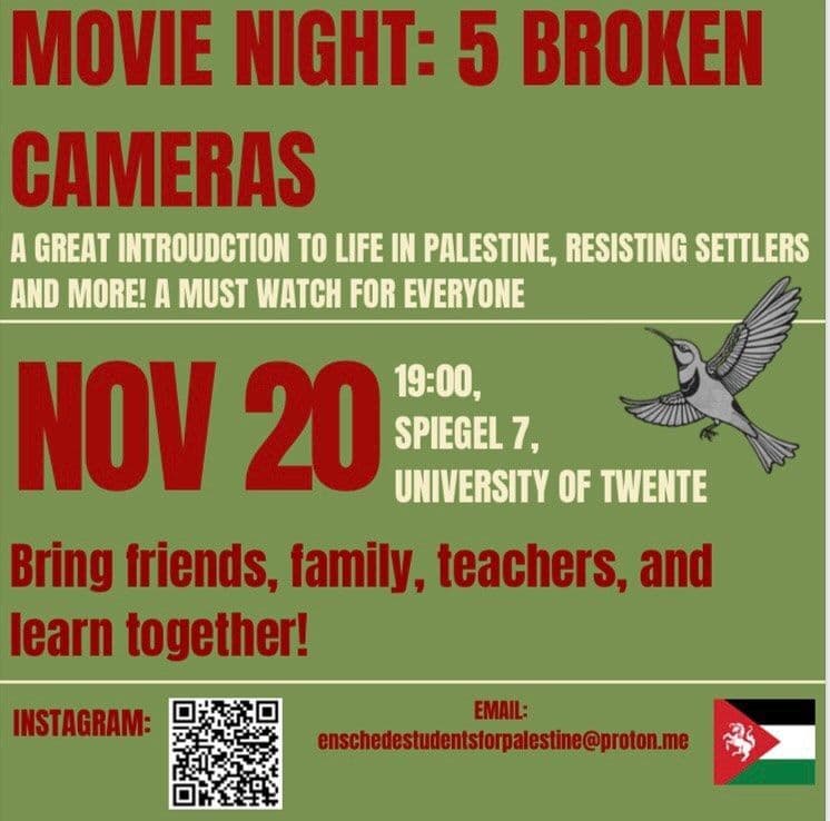 MOVIE NIGHT: 5 BROKEN CAMERAS