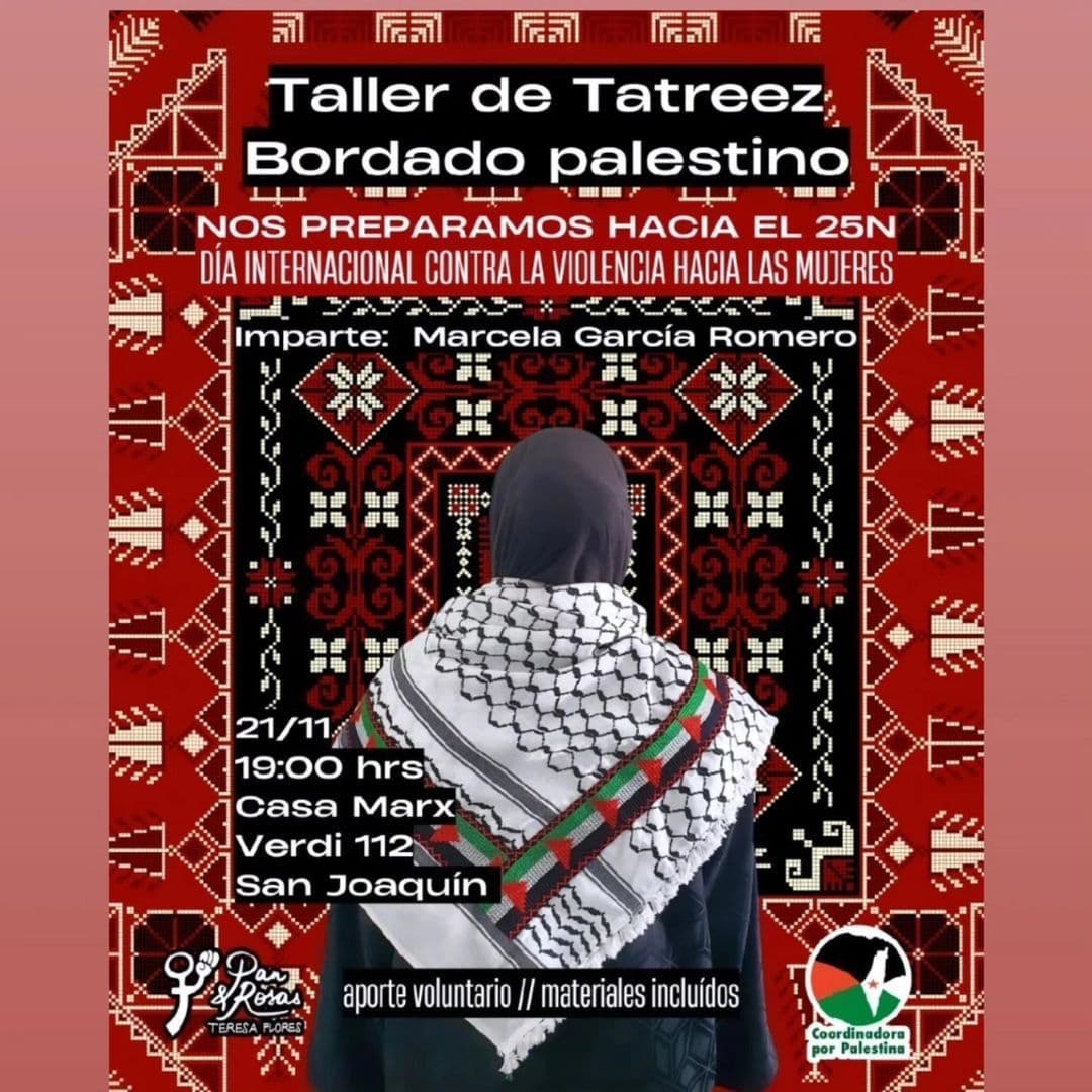 Taller de Tatreez Bordado palestino