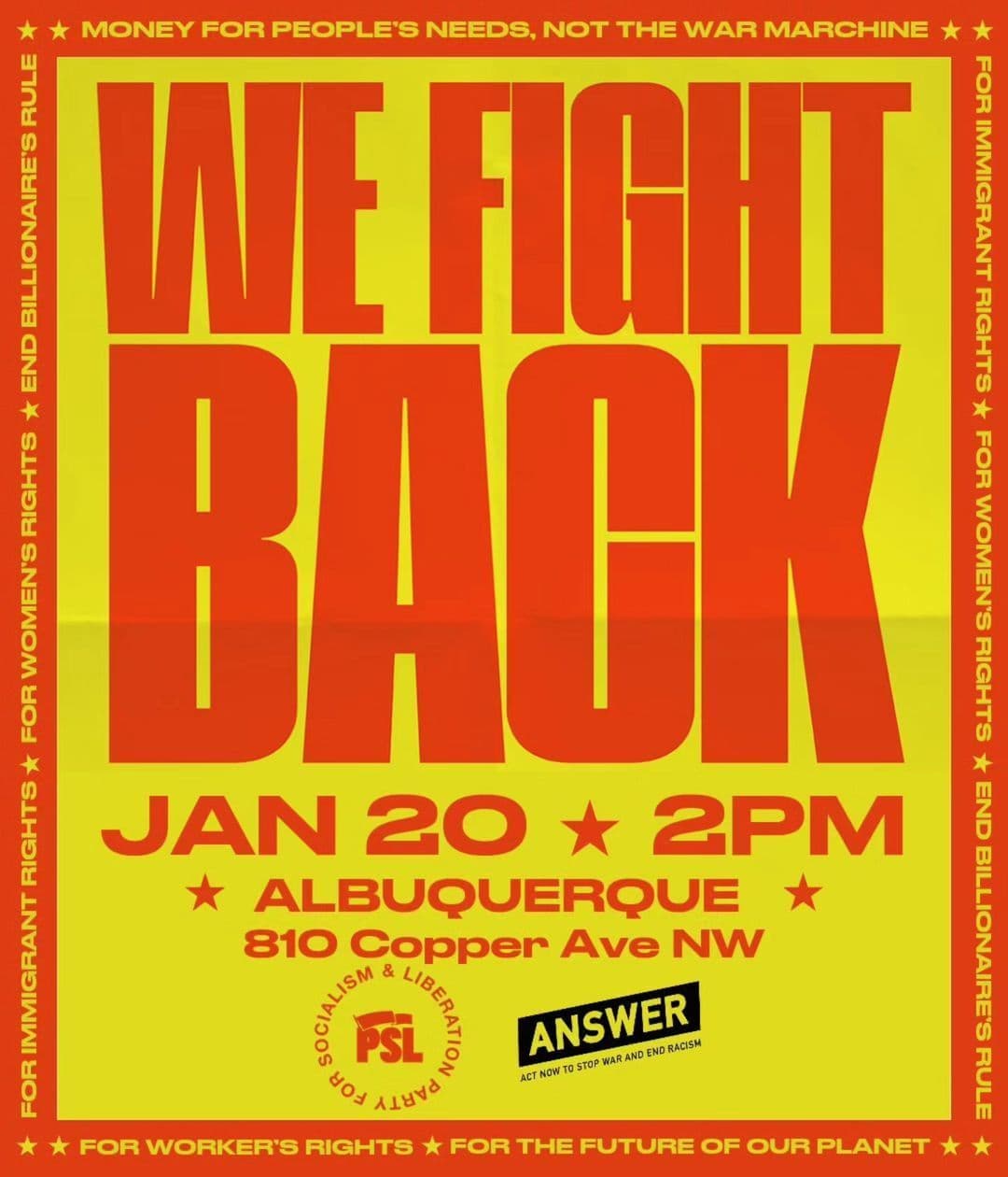 WE FIGHT BACK (Albuquerque)