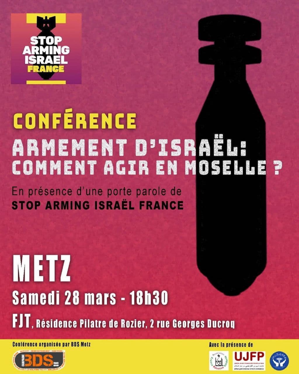 ARMEMENT D'ISRAEL: COMMENT AGIR EN MOSELLE ?