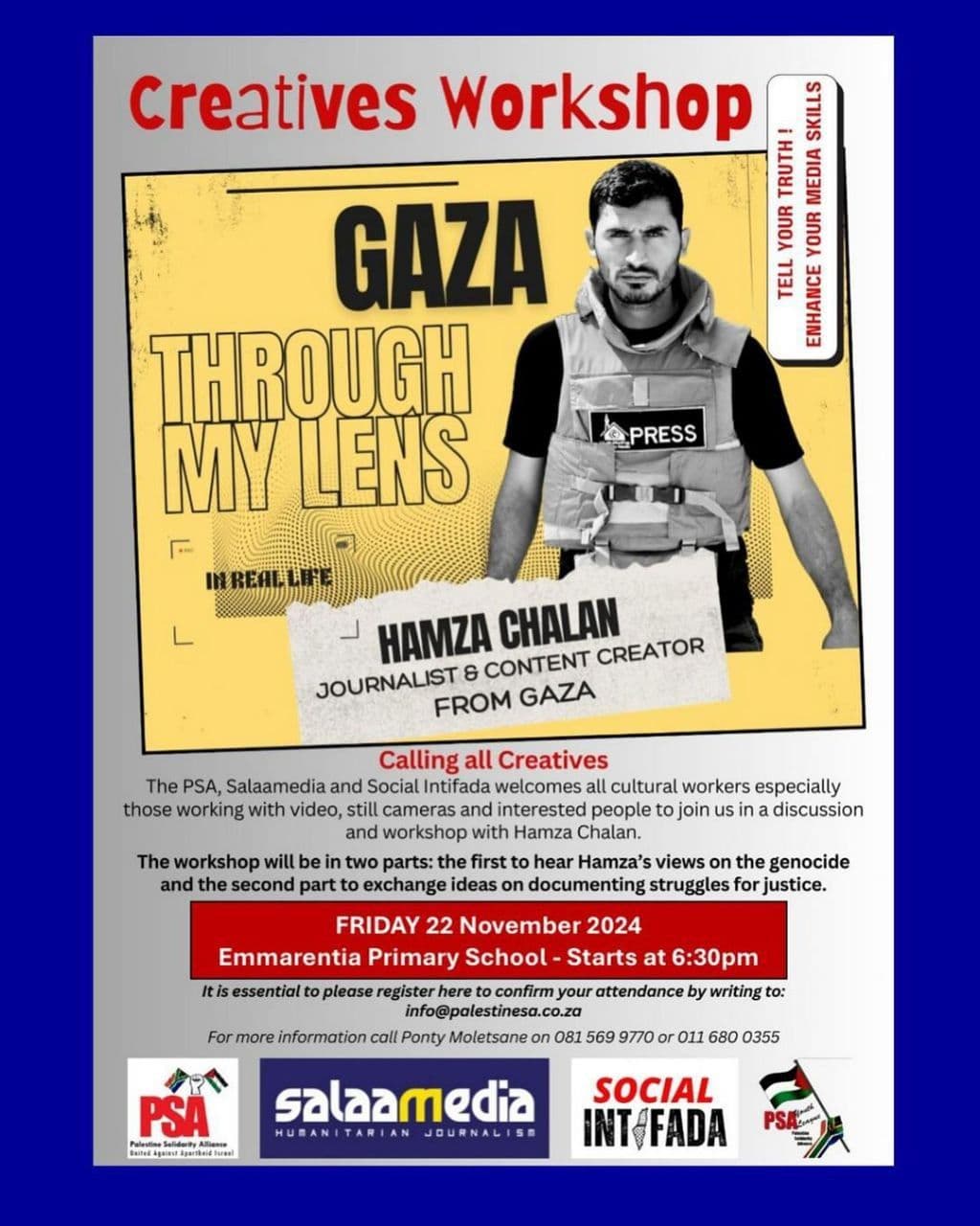 Creatives Workshop: GAZA THROUGH MY LENS