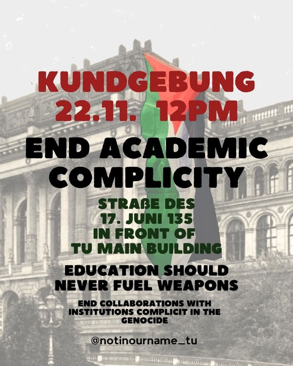 END ACADEMIC COMPLICITY