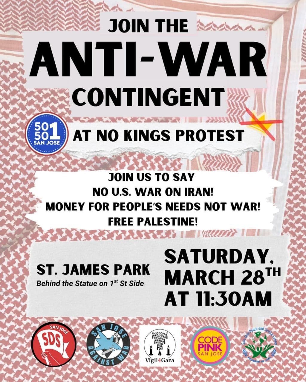 JOIN THE ANTI-WAR CONTINGENT
