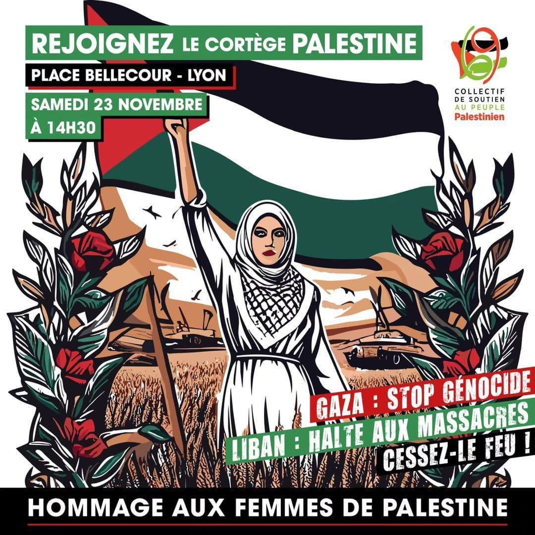 REJOIGNEZ LE CORTÈGE PALESTINE