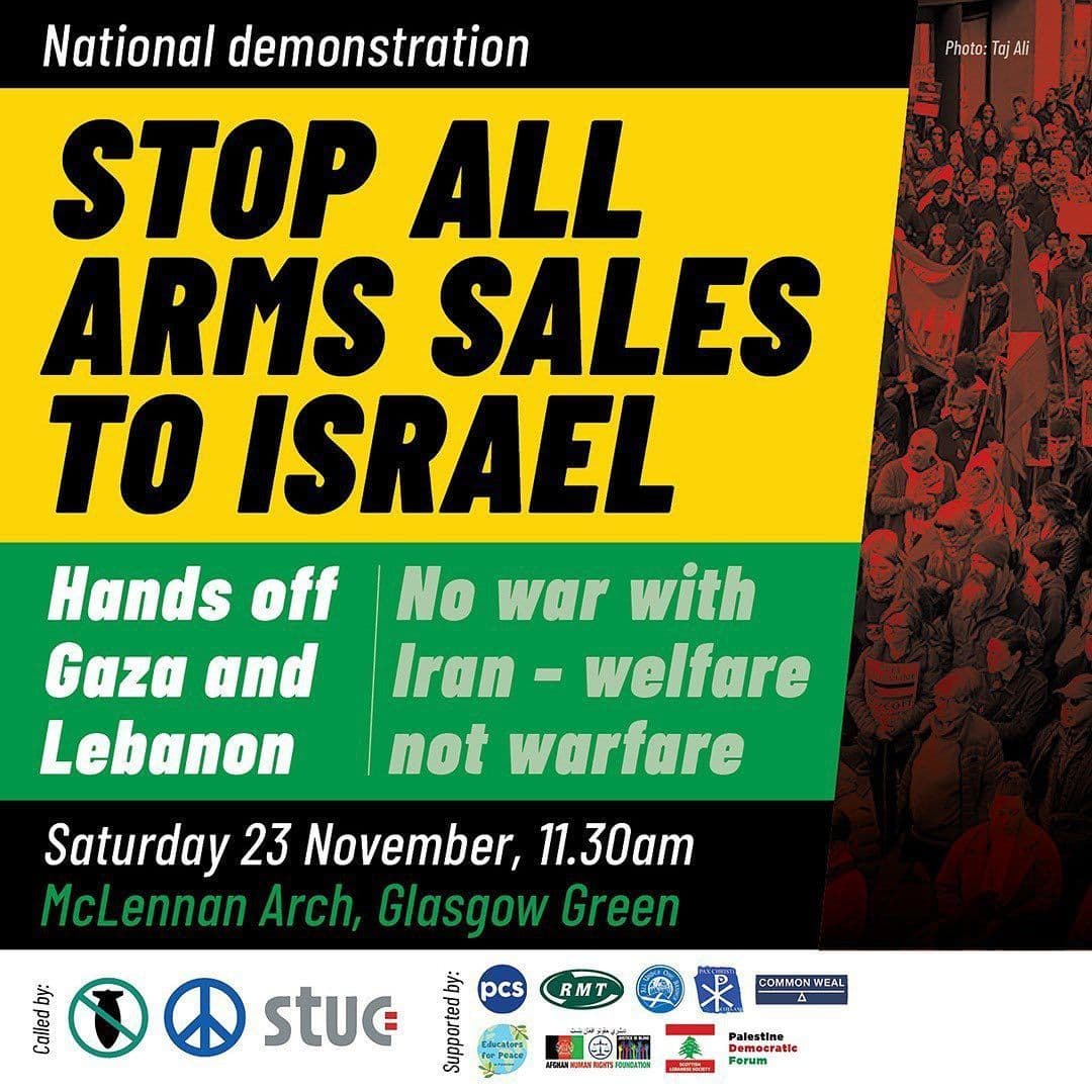 STOP ALL ARMS SALES TO ISRAEL