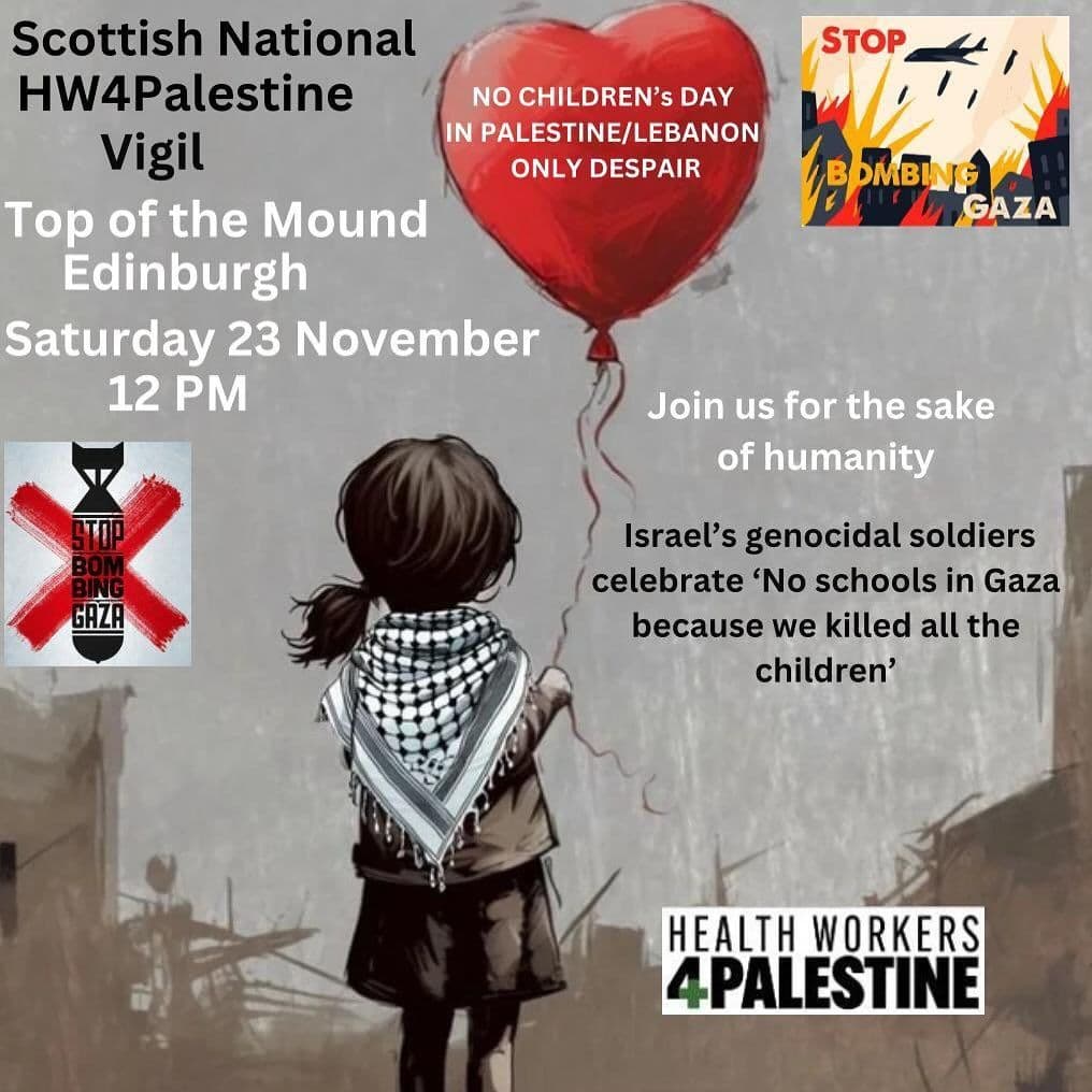 Scottish National HW4Palestine Vigil