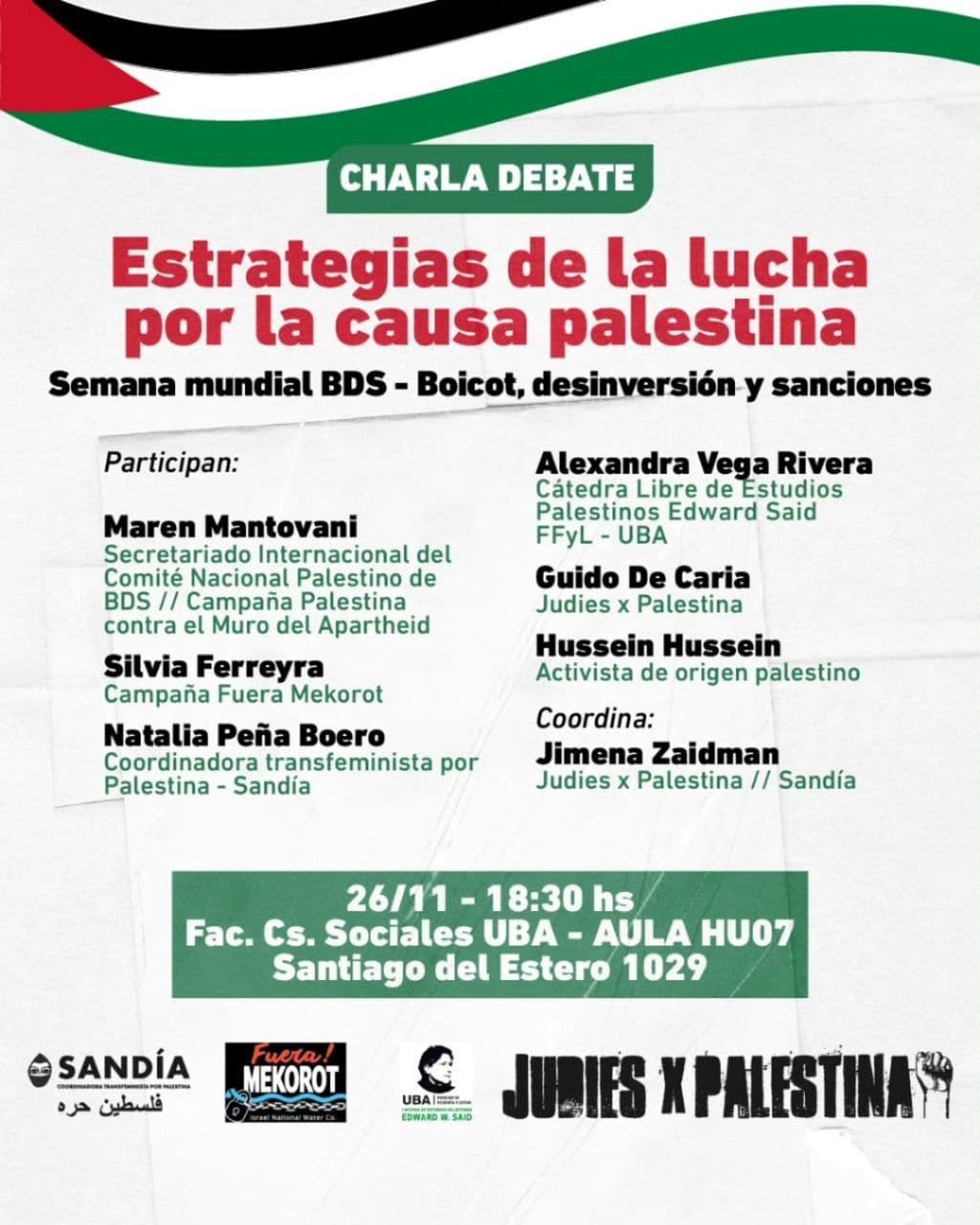 Estrategias de la lucha por la causa palestina