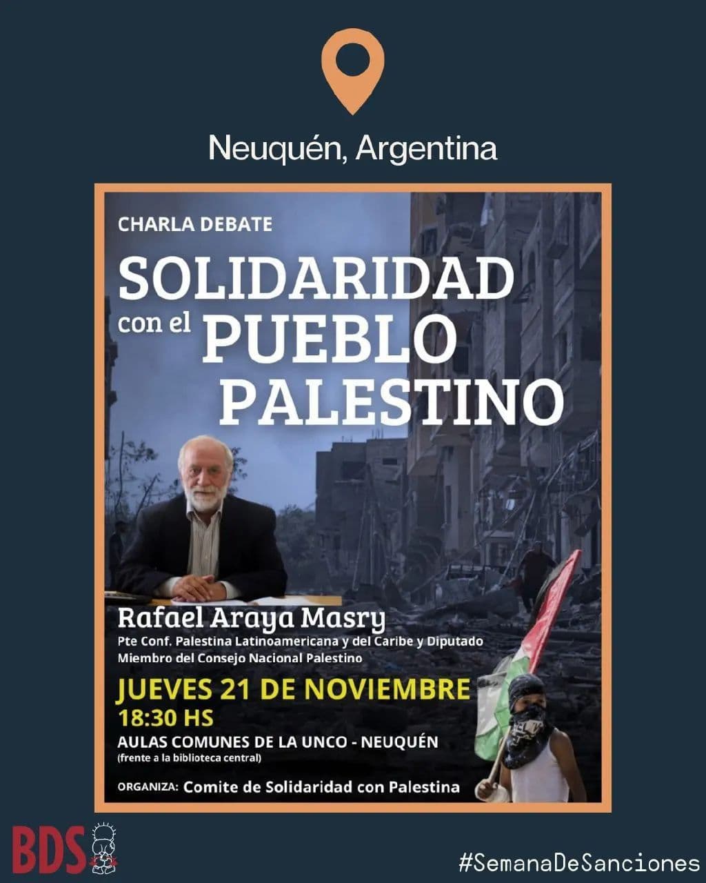 SOLIDARIDAD con el PUEBLO PALESTINO