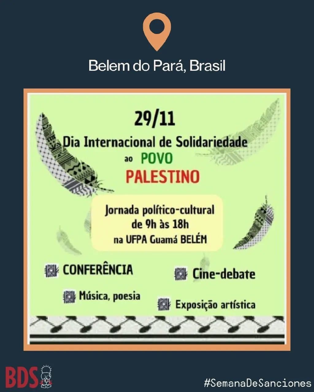 Dia Internacional de Solidariedade ao POVO PALESTINO