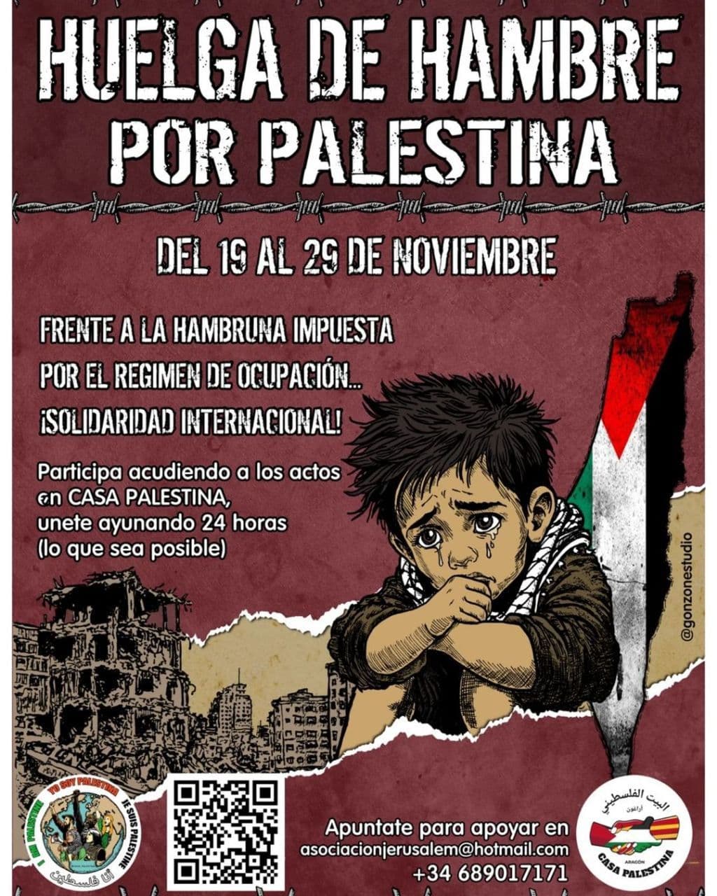 HUELGA DE HAMBRE POR PALESTINA