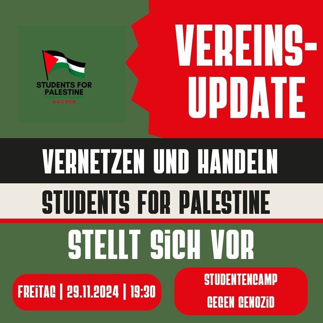VERNETZEN UND HANDELN STUDENTS FOR PALESTINE STELLT SICH VOR