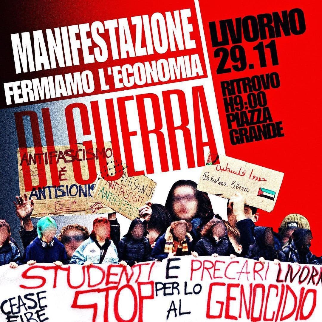 MANIFESTAZIONE FERMIAMO L'ECONOMIA DI GUERRA