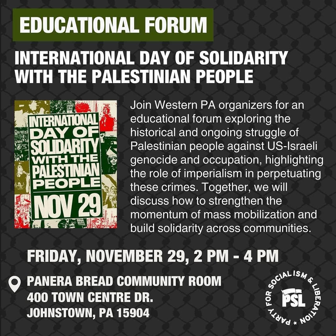 INTERNATIONAL DAY OF SOLIDARITY WITH THE PALESTINIAN PEOPLE