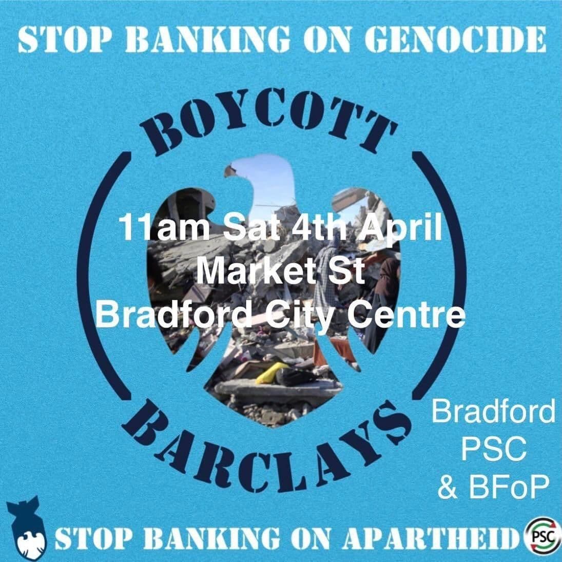 STOP BANKING ON GENOCIDE