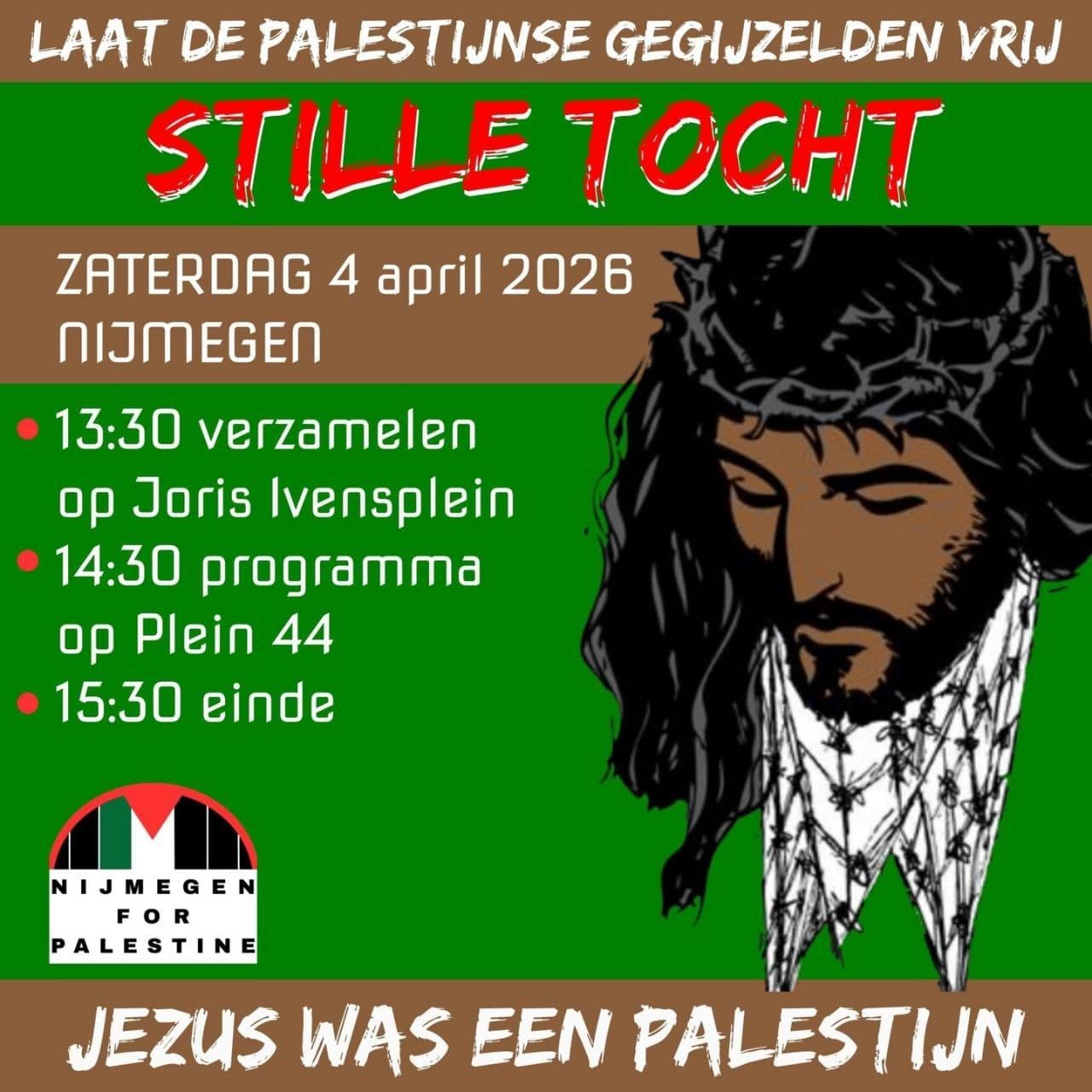 LAAT DE PALESTIJNSE GEGIJZELDEN VRIJ STLLE TOCHT