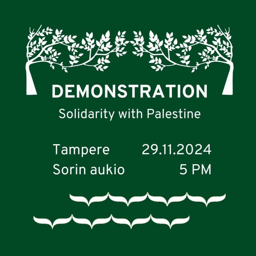 DEMONSTRATION Solidarity with Palestine
