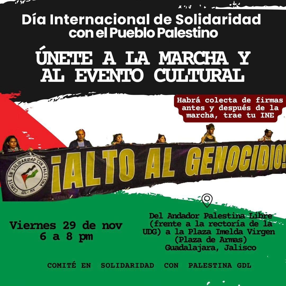 ÚNETE A LA MARCHA Y AL EVENTO CULTURAL