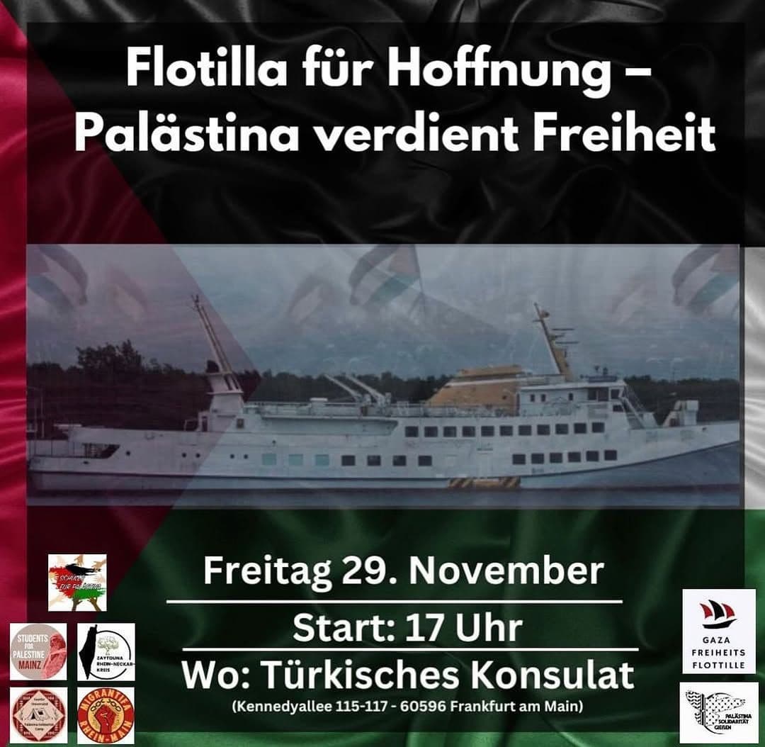 Flotilla für Hoffnung - Palästina verdient Freiheit