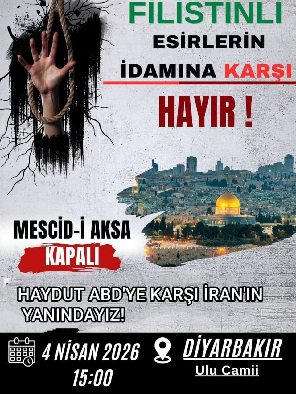 FILISTINLI ESiRLERiN IDAMINA KARSI HAYIR !