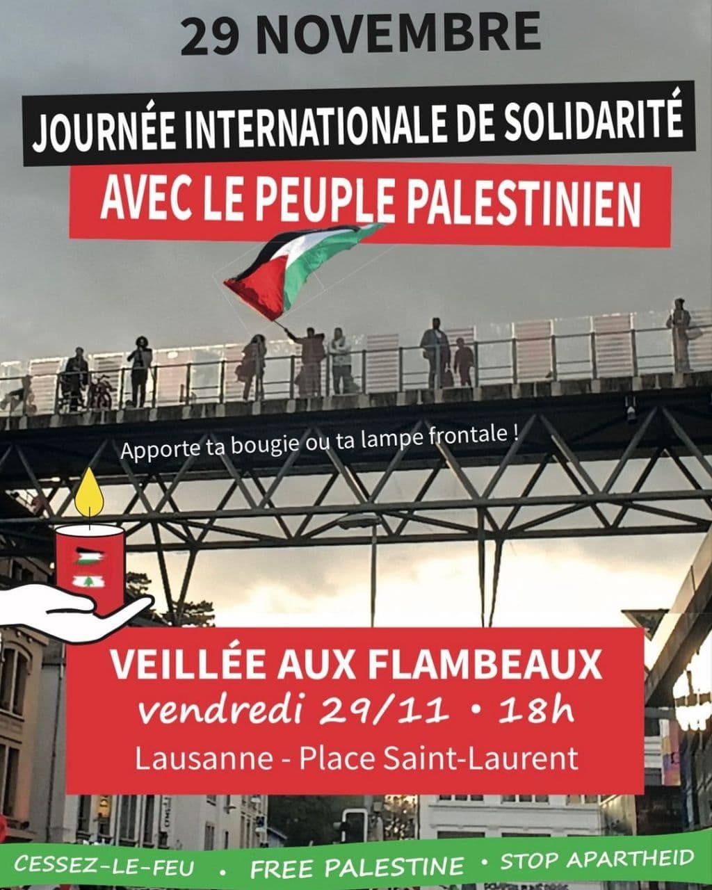 JOURNÉE INTERNATIONALE DE SOLIDARITÉ AVEC LE PEUPLE PALESTINIEN