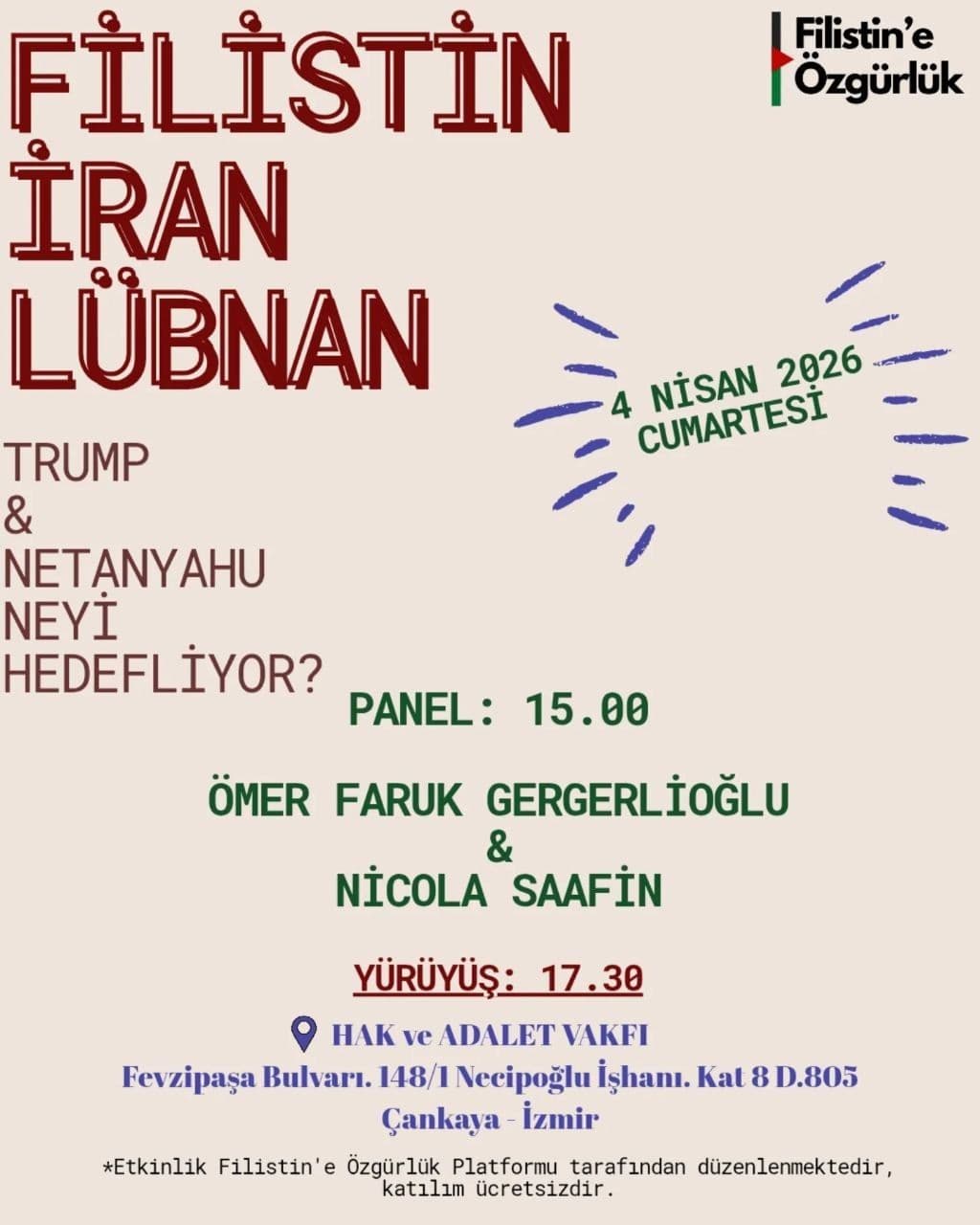 FILISTIN IRAN LÜBNAN