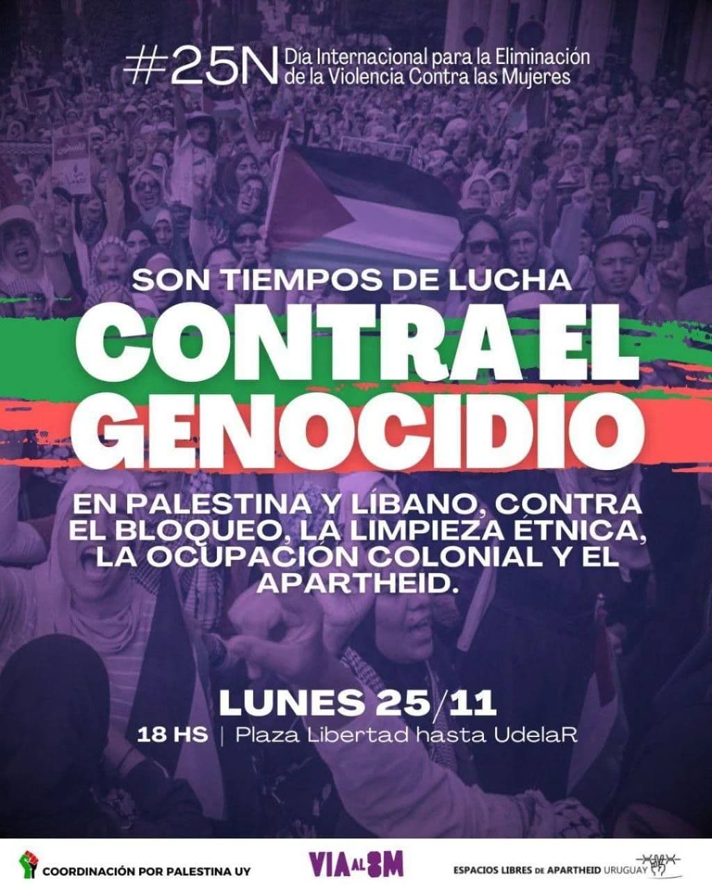 SON TIEMPOS DE LUCHA CONTRA EL GENOCIDIO