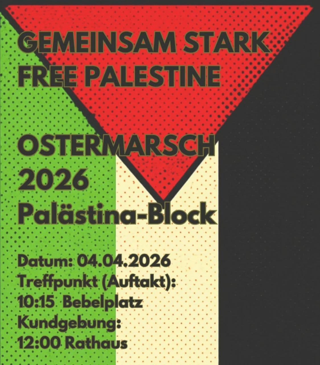 GEMEINSAM STARK FREE PALESTINE
