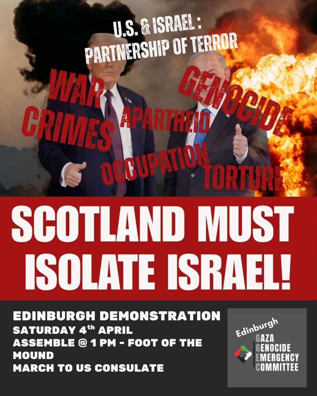 SCOTLAND MUST ISOLATE ISRAEL!