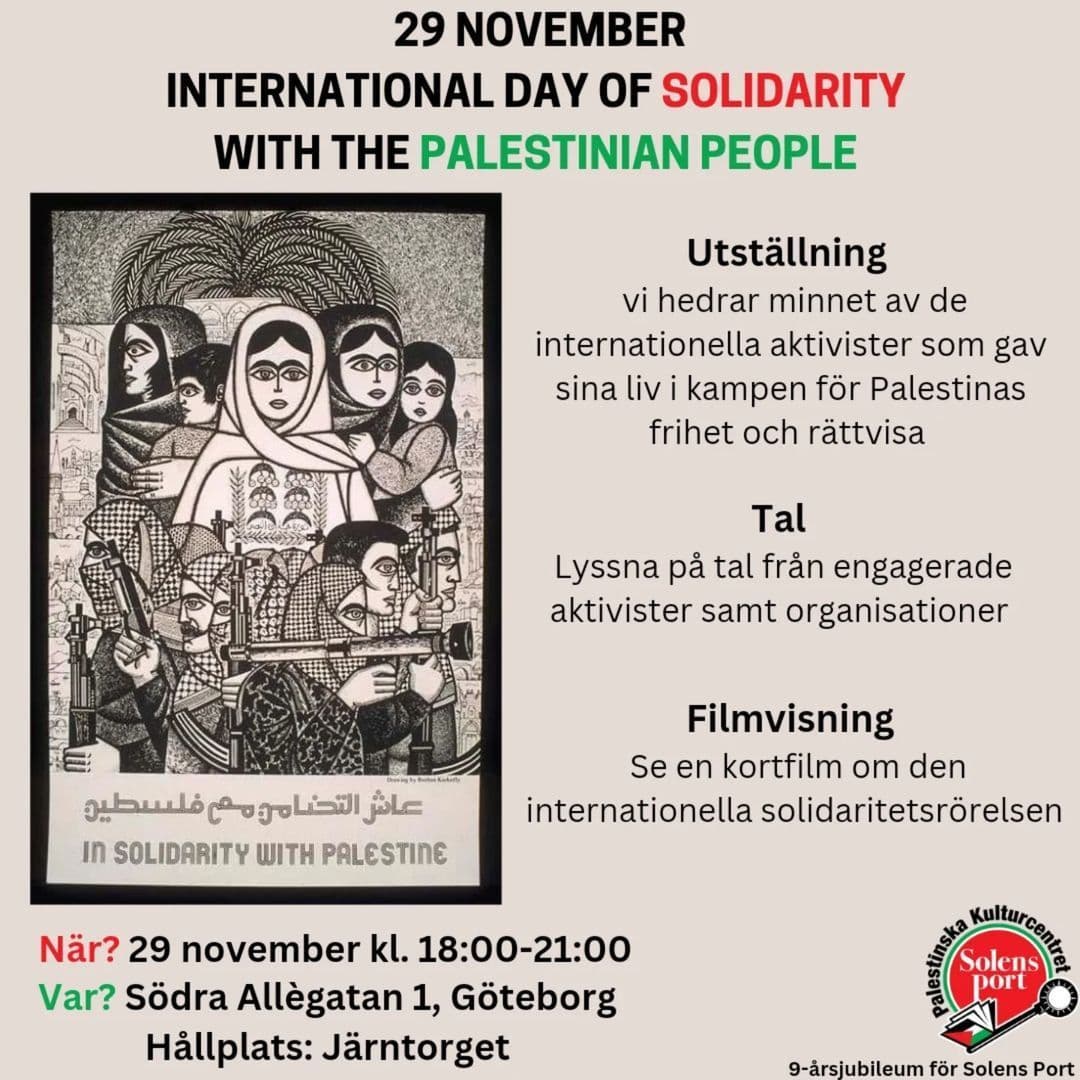 INTERNATIONAL DAY OF SOLIDARITY WITH THE PALESTINIAN PEOPLE