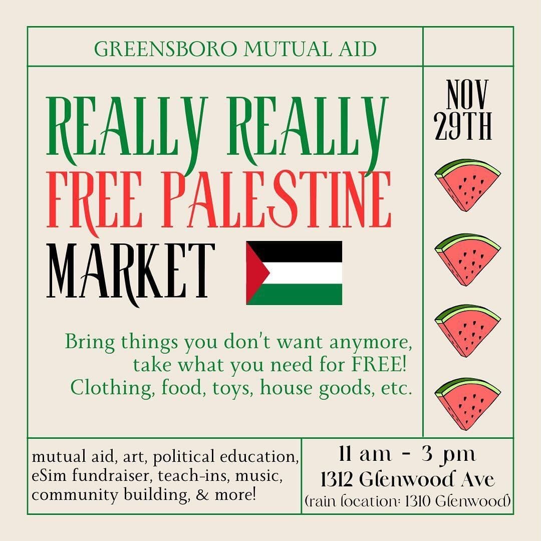 REALLY REALLY FREE PALESTINE MARKET