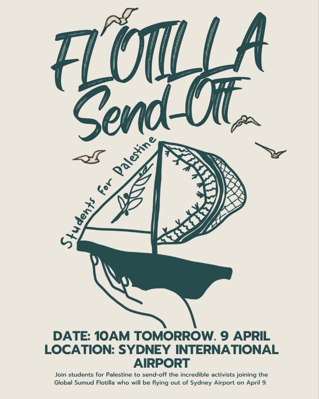 Flotilla send off!