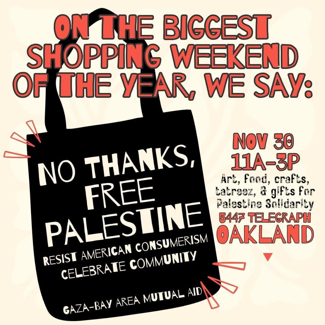 NO THANKS, FREE PALESTINE