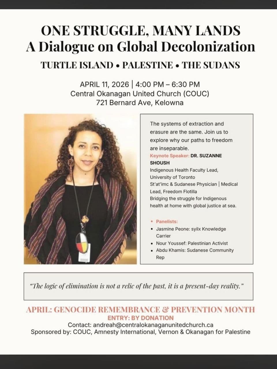 ONE STRUGGLE, MANY LANDS A Dialogue on Global Decolonization