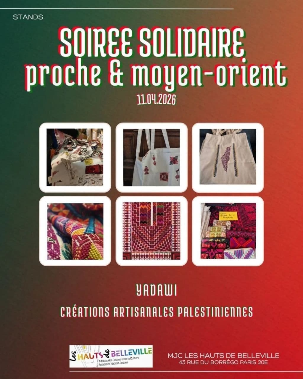 SOIREE SOLIDAIRE proche & moyen-orient